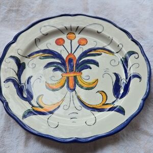 4 Italian, Made in China, Blue and White Salad Plates